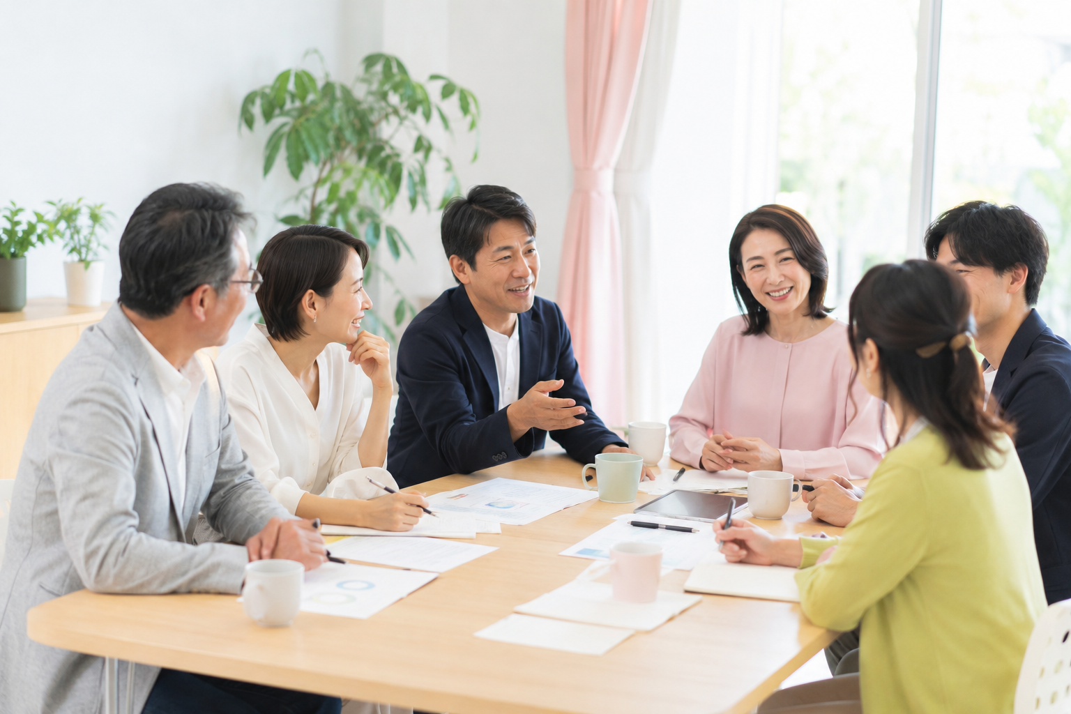 オフィス・マハロの活動を支える会員と地域支援者のイメージ